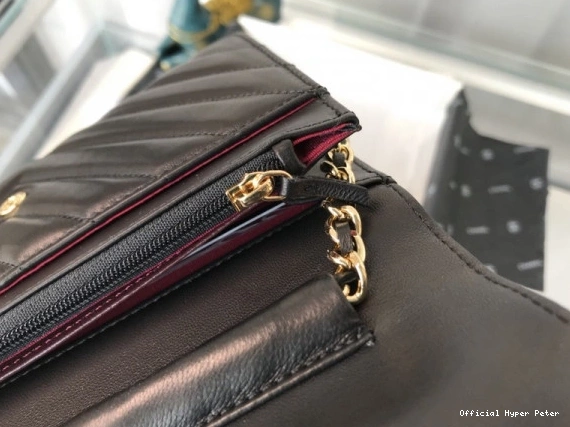 Hyper Peter  Silver CHANEL Bag Hardware Gold With Lambskin  Flap 0727